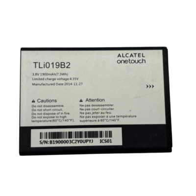 Battery TLi019B2 Internal 1900 mAh 3.8 V Original for Alcatel One Touch Pop C7 - Image 1 of 4