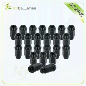 24 Pieces Black M14x2 Lug Nuts 1.72'' Tall Fits Lincoln Navigator 2003-12 & 2014 - Picture 1 of 6