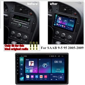 9" Android 14.0 Radio Stereo Navigation 4+32GB For Saab 9-5 95 2005-2009 Carplay - Picture 1 of 24