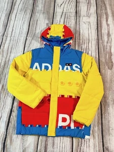 $220 Kids Adidas x Lego U Lego W 2in1 Puffer Padded Jacket- Size L (HM2228) (A6) - Picture 1 of 11