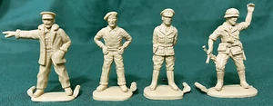 Matchbox WWII British & German Characters 54mm unpainted figures mint condition - Picture 1 of 1