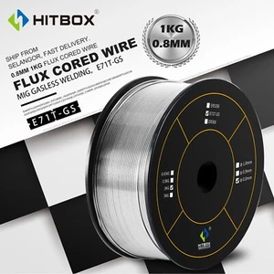 HITBOX Fülldraht MIG MAG ET17-GS Ø 0,8mm/1kg 2lb 1x Rolle NoGas 1KG/2.2lb Neu - Picture 1 of 8