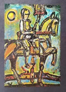 Georges Rouault "Our Joan" montierte Offset-Farblithographie 1971 - Bild 1 von 5