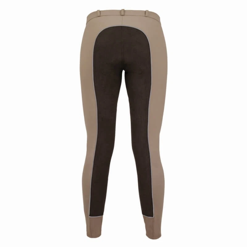 ELT Damen Reithose Mira Sand Schokobraun Vollbesatz Reissverschlusstasche - Bild 1 von 1