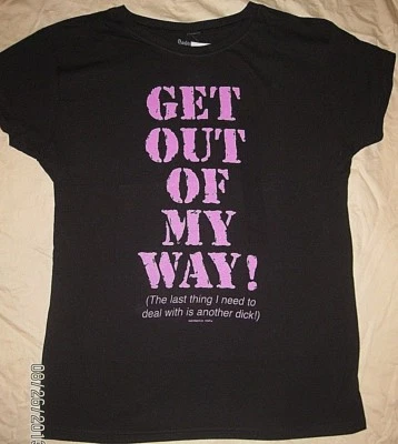  "GET OUT OF MY WAY!.. ."  HUMOR Maternity Top One Size MOMMY 2 BE Spencer's Tee - Image 1 of 2
