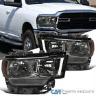 Fit 19-22 Dodge Ram 2500 3500 4500 5500 Smoke Headlights Signal Lamps Left+Right Dodge Power Wagon