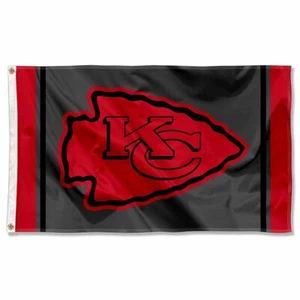 Kansas City Chiefs 3x5 ft flag Black Super Bowl Champions Ideal NFL Gift Banner - Picture 1 of 3