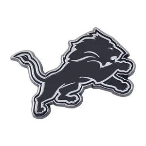 Fanmats NFL Detroit Lions Diecast 3D Chrome Emblem Car Truck RV - Picture 1 of 4