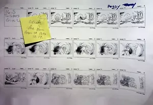 Die kleine Meerjungfrau Arielle beginnt Produktionsfilm Storyboard Miniaturbildseite - Bild 1 von 2