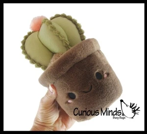 1 RANDOM Plush Plant - Potted Succulent Cactus - Cute Artificial Home Decor - Picture 1 of 10