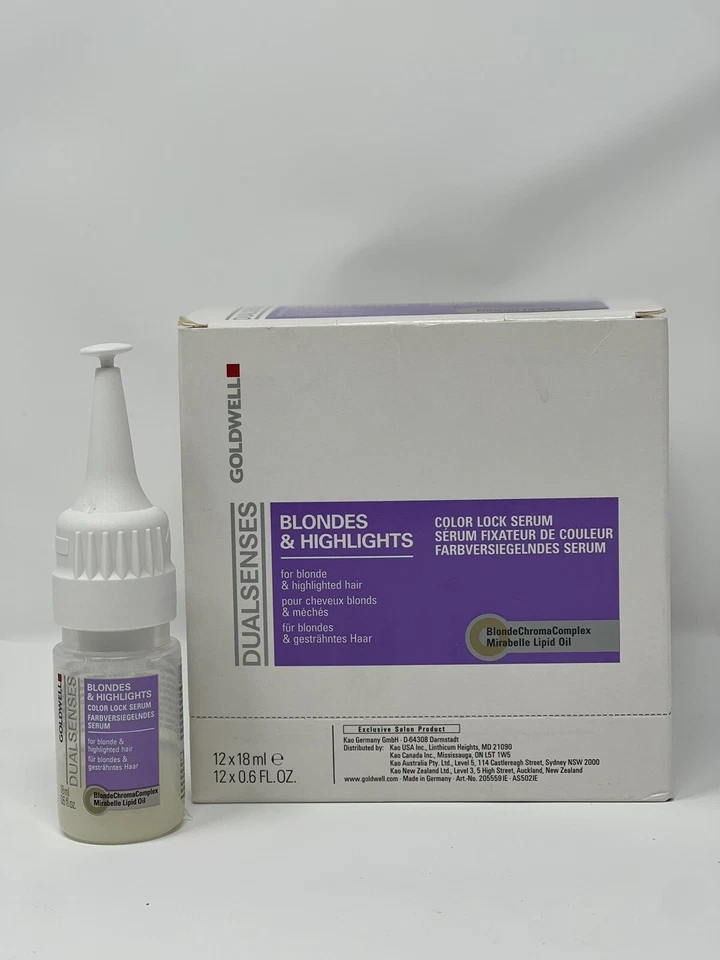 Suero GOLDWELL Dualsenses Color Lock Rubios y Destacados 12x18ml Nuevo Foto 1 de 1