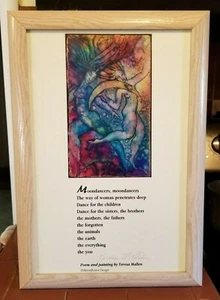 Druck & original signiertes Gedicht von Teresa Mallen Santa Cruz CA Künstler - Bild 1 von 10