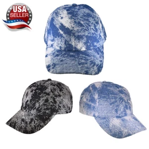 Gorra de béisbol Tie Dye de algodón estilo polo ajustable liso papá - Imagen 1 de 7