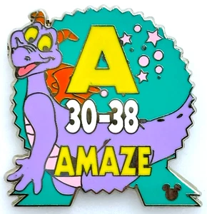 WALT DISNEY WORLD Trading Pin - FIGMENT DRAGON - A 30-38 AMAZE Parking Lot Sign - Picture 1 of 2