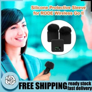 3pcs Silicone Protective Case for RODE Wireless Go II Microphone (Black) - Zdjęcie 1 z 7