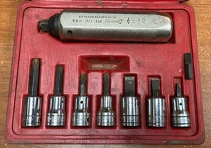 Snap-On Model PIT 120 3/8" Drive Impact Driver Set 7 Original Bits Vintage - Picture 1 of 11