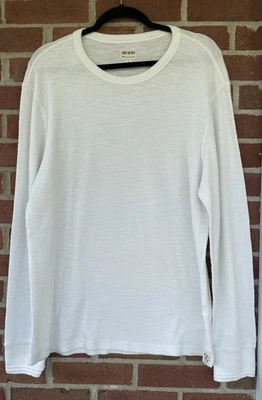 Camiseta Todd Snyder Ligera Mini Waffle Hombres L Blanca LS Térmica Preppy City Foto 1 de 4