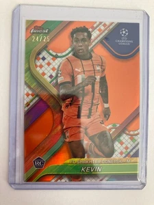 Topps Finest 2025 Kevin FC Shakhtar Dontesk Orange Refractor 24/25 - Bild 1 von 2