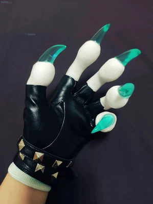 Luvas peludas Fursuit Patas Kigurumi Cosplay Luvas besta Handwear Garra Multicolor - Imagem 1 de 4