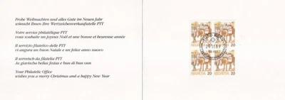 SA28k Switzerland 1989 Old Mail Transport used special booklet - Image 1 of 3