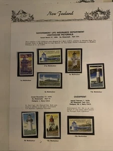 New Zealand - Lighthouse Pictorials 1969 1976 1978 Overprint - Seven Seas Stamps - Picture 1 of 1