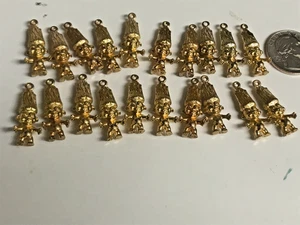 Vintage Troll Good Luck Anhänger Metall goldfarben - Bild 1 von 5