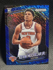 2024-25 Panini Prizm Black Kevin McCullar Jr. RC Blue Shimmer 25/35 NY KNICKS - Picture 1 of 4