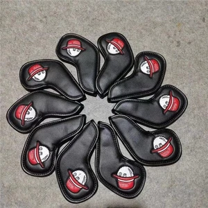 Juego de 10 fundas para palos de golf Malbon: (4,5,6,7,8,9,P,S,A,X) color negro - Imagen 1 de 3