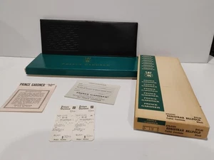 PRINCE GARDNER Vintage schwarze Herren-Geldbörse aus Leder mit Doppelfaltung Registrar New Old Stock - Bild 1 von 24