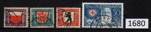 (1680) Switzerland Scott B45-48 USED CTO SEE IMAGE - Picture 1 of 1