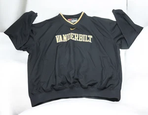 VTG Nike Mens Large Vanderbilt Commodores Center Swoosh Windbreaker Pullover - Picture 1 of 13