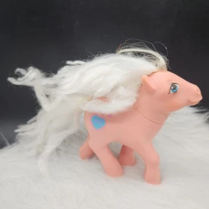 Vintage G1 My Little Pony Sweet Lily MLP Pink White Heart Perfume Puff 1984 - Picture 1 of 5
