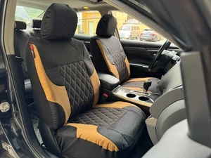Fundas de asiento delanteras duraderas impermeables de lona para Toyota RAV4 2019-2025 2 PIEZAS - Imagen 1 de 12