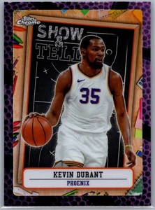 2025 Topps Chrome #ST-1 Kevin Durant Show Time Purple Basketball Phoenix Suns - Picture 1 of 2