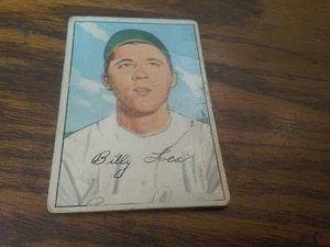 Bowman #240 1952 Billy Loes Brooklyn Dodgers arrugado  - Imagen 1 de 2