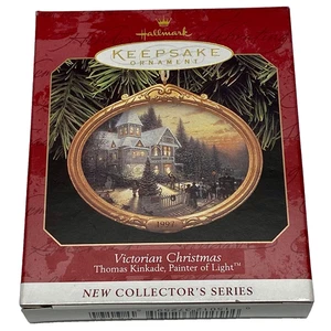 Vintage Christmas Ornament Thomas Kinkade Painter of Light Victorian Hallmark - Picture 1 of 4