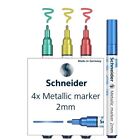Schneider Paint-It 011 Metallic Marker 2mm Set 2-4 Assorted Colours