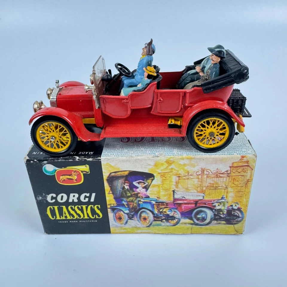 Daimler Corgi Classics 9021 1910 38 hp vintage con conductor y 3 pasajeros en caja Foto 1 de 4