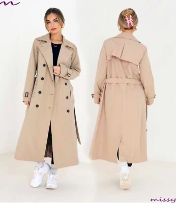 damas MAXI GABARDINA TALLAS 8-16 DOBLE BOTONADURA MAXI LARGO CLÁSICO MAC Foto 1 de 4