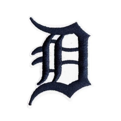 PATCHWORK PARADISE Detroit Old English “D” Embroidered Iron-On Patch Motor City Baseball