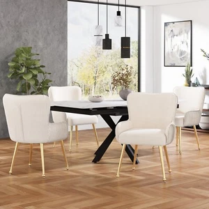 Samt-Esszimmerstuhl, 2er-Set, luxuriös, Wohnzimmer, Schlafzimmer, Lounge-Stuhl - Bild 1 von 11