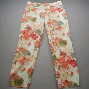 Cartonier Coral Floral Charlie Pants size 8 Cropped. C26 - Picture 1 of 6