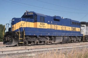 DME 559 City of Byron Eisenbahn Zug Lokomotive Rapid City SD 1996 Foto Dia - Bild 1 von 1