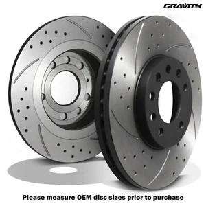DISCHI FRENO ANTERIORI FORATI SCANALATI 288MM PER VAUXHALL VX220 LOTUS ELISE S2 00-05 - Foto 1 di 9