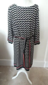 WOMENS BONMARCHE GEO PRINT DRESS SIZE 20 - Picture 1 of 3