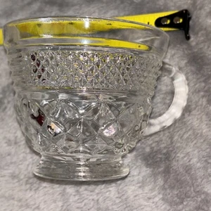 Vintage Glass Anchor Hocking Wexford Coffee Tea Punch Cup - Free Shipping - Picture 1 of 4