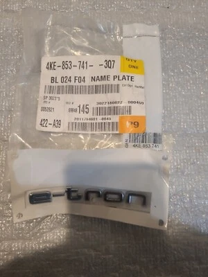 🚙NEW AUDI e-tron Rear Emblem Trunk Sign Logo Liftgate 4KE8537413Q7 OEM❄️ - Image 1 of 3