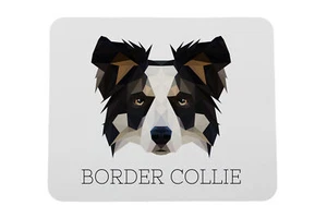 Border Collie geometrische onderlegger Art-Dog - Afbeelding 1 van 4