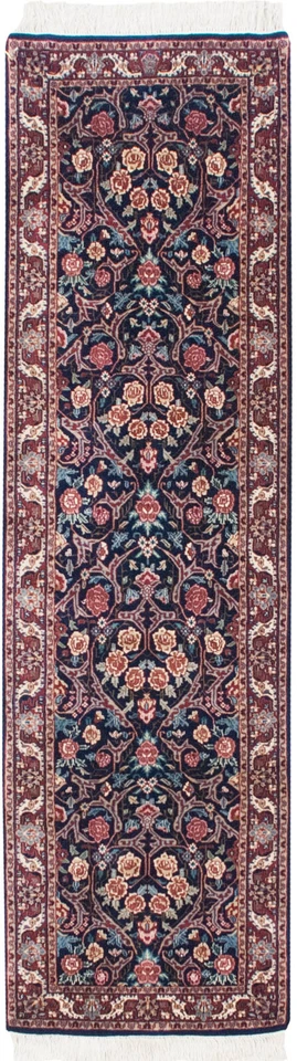 RRA 2.5x9 Runner (2'7"x8'8") Kashan Dabir Design Navy & Maroon Rug 32096 - Image 1 of 4