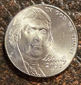 USA - 2024P - Jefferson - 2nd portrait - Multiple Beehives, Die Chips on "FIVE" - Picture 1 of 3
